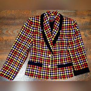 Simon Chang Houndstooth Blazer